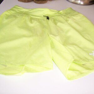 North Face , 100% poly, size small, drawstring waist , chartreuse green